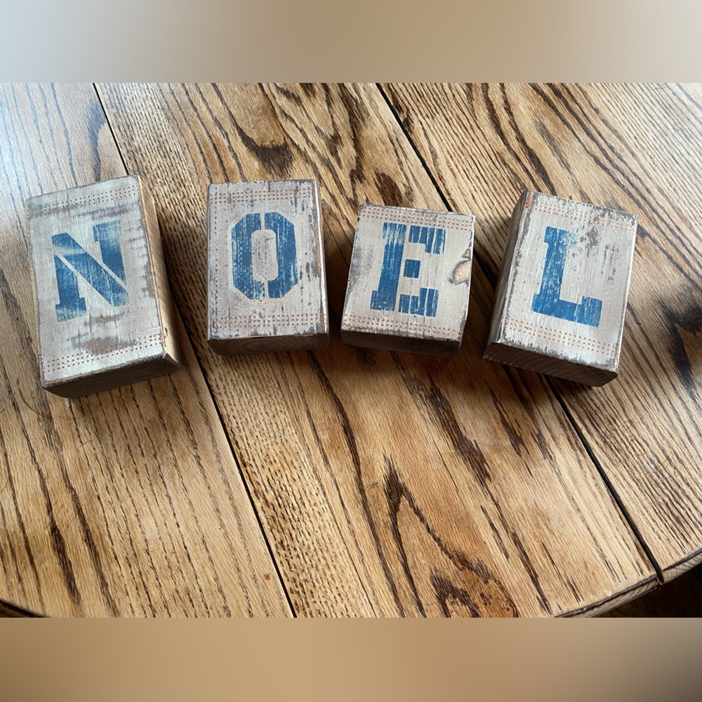 Wooden Block Letters Decor